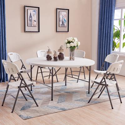 China Eco - Friendly Price Portable Plastic Folding Strapped Table And Chair In Dubai for sale