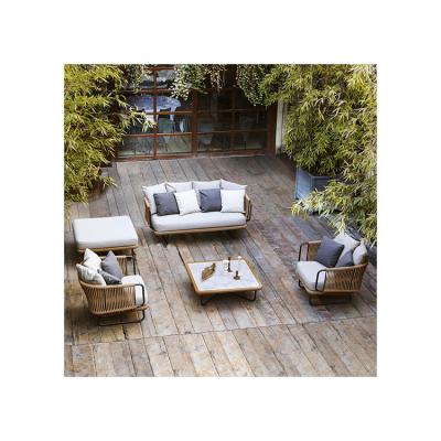 China Eco - Friendly Luxury Patio Sofa Set Rattan Wicker Furniture Outdoor Garden Sets for sale