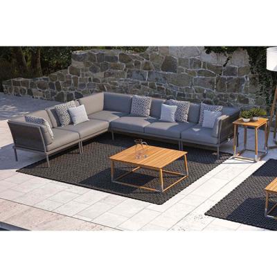 China Modern Rattan Sofa Set Eco-friendly Custom Garden Leisure Outdoor Design for sale