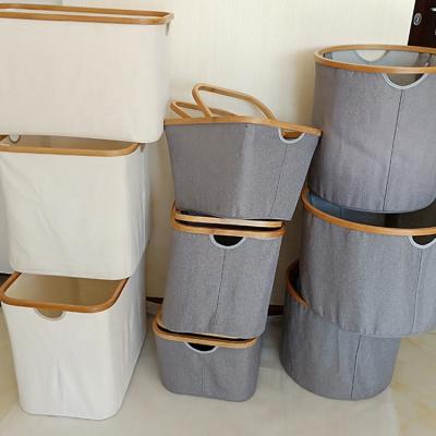 China Handles Factory Price Metal Wire Flexible Collapsible Laundry Hamper for sale