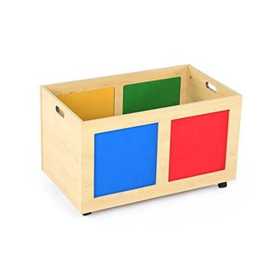 China Modern Wholesale Wooden Design Kids Children Toy Box Design Durable Kids Storage Toy Box for sale