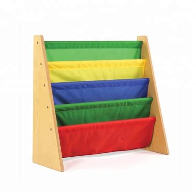 China Modern Multi Colored Foldable Bookshelf Kids Furniture Shelf Wood for sale