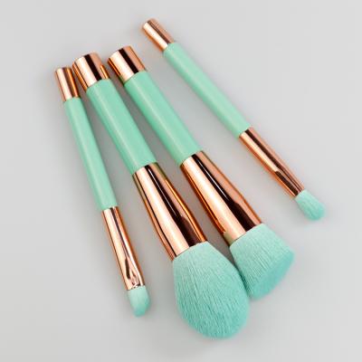 China Hari 4 Clear Colors Soft Wooden Makeup Brush Set for sale