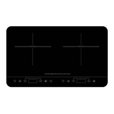 China Best quality low price 3500W induction cooker fast heating durable double electric cooktop for sale