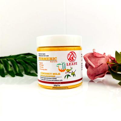 China Natural Exfoliator Turmeric Face Scrub Set Anti-Inflammatory And Acne-eliminating Exfoliating Body Scrub Organic for sale