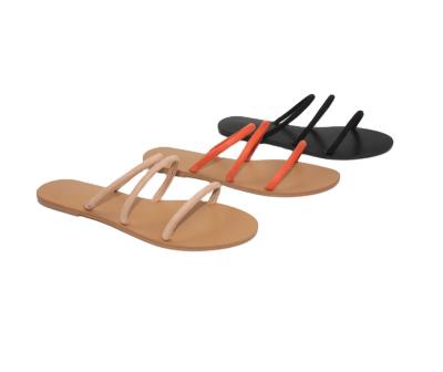 China Fashion Trend Quality Ladies Comfortable Stylish Fashion Slides Flat Sandal Outdoor Indoor Girls Fashion Strap Stylish Shoe Easy To Put On Durable for sale