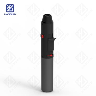 China With Stand Household Low Price Custom Windproof Lighter Holder Torch Lighter With Stand for sale