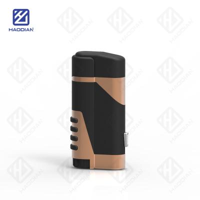 China Double Straight Flames With Various Cigar Cutter Promotional Goods Using Fancy Wholesale Custom Logo Lighters for sale