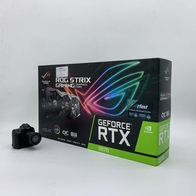 China Hot Selling ASUS ROG-STRIX-RTX 2070-O8G-GAMING Graphics Card Workstation Gaming Card for sale