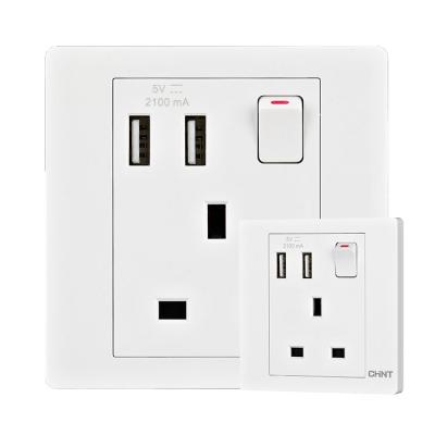 China UK Plug 16A Home Wall 250V USB Charging And Gold Smart Wall Lamp Holder Alexa Wall Switch Au Switch for sale