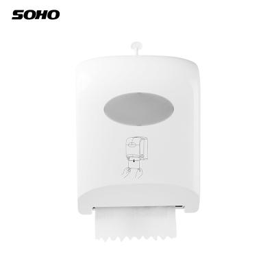 China Fashion Modern Damping Semi-automatic Hand Towel Dispenser Napkin Holder Towel Box for sale