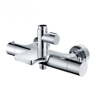 China With Slide Bar Fashion Concealed Thermostatic Shower Faucet Bathtub Shower Mixer And Shower Faucet for sale