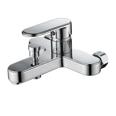 China Modern Design Brass Tap Water Metered Wall Mixer Taps for sale