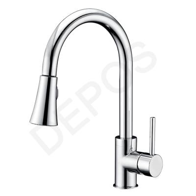 China Monomando Brass Single Lever Modern Kitchen Faucet for sale