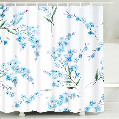 China Christmas 1PC Bathroom Shower Curtain Durable Classy Shower Curtain Rust Resistant Sets for sale