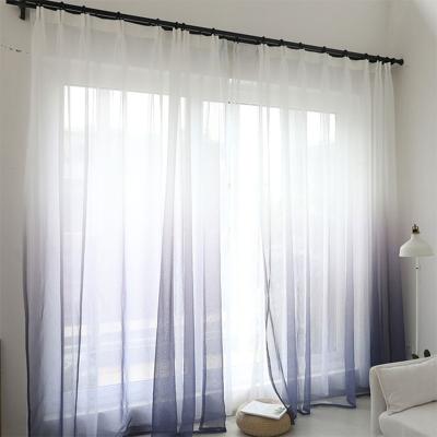 China Wholesale Fashionable Blackout Color Sheer Curtain For Home Decor // for sale