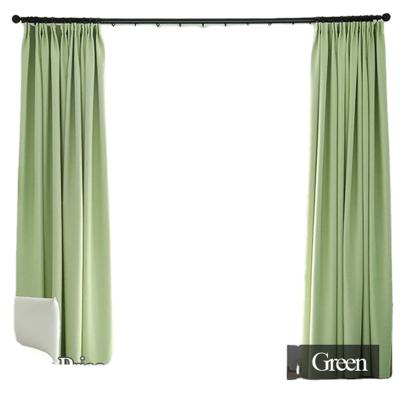 China Solid Color Blackout Polyester Material Blackout Curtain For Living Room / for sale