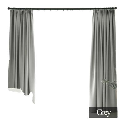 China Blackout Living Room Blackout Solid Color Custom Size Curtain For Home Hotel for sale