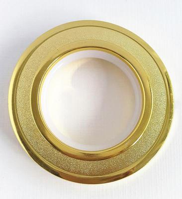 China Gold Modern Single ABS Eyelet Plastic Curtain Ring For Window Curtain for sale