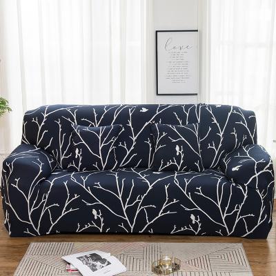 China Universal 3 seater reusable polyester Spandex floral streachable stretch elastic sofa covers for living room / for sale