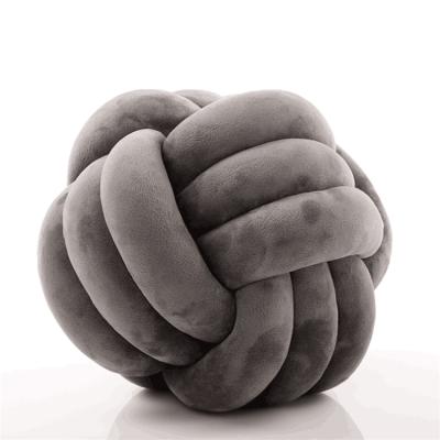 China 2020 New Wall Fashion Design Knot Ball Pillow Tile Plush Toy For Kids Decor for sale