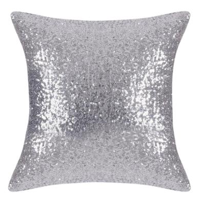 China Simple Party Pillow Cases , Glitter Sequins Cushion Cover Home Decor For Christmas Throw Blanket for sale