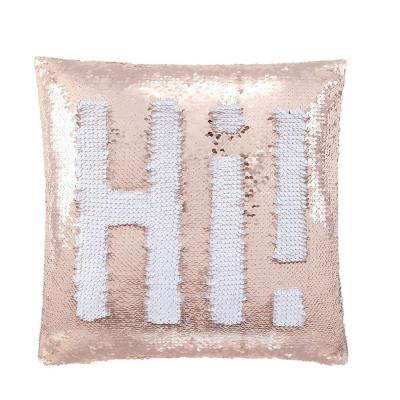 China Home Fashion Sequin Cushion Decor Chinese Sofa Square Throw Pillow Sequin Cushion Anti-Decubitus for sale