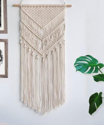 China Eco-friendly Wall Hanging Decor Decorative Macrame Wall Art Cotton Rope Cord for sale