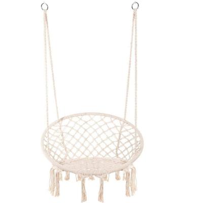 China Super Comfortable Dairui Kids Baby Swing Hammock Hanging Outdoor Handmade Macrame Swing Chair for sale