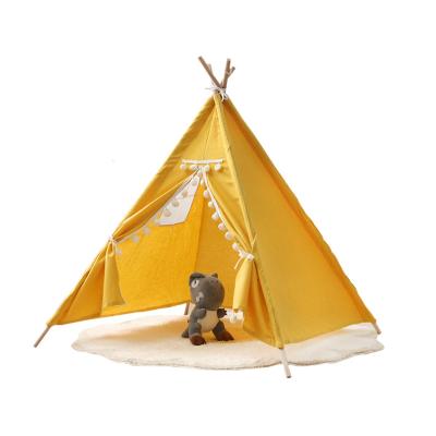 China Toy Indian Kids Tent Soft Wigwam for Kids Portable Cotton House Teepee Folding Child Indoor Tent for sale