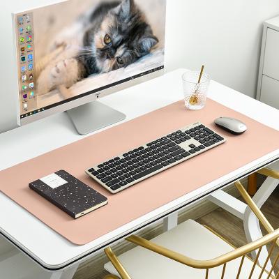 China Water Resistance PU Waterproof Portable Mouse Pad, Easy Clean Leather //Double Side Desk Mat for sale