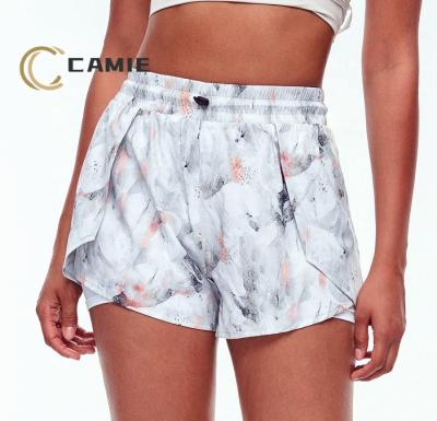 China CAMIE Antibacterial Women's Biker Shorts Yoga Leggings Fashion Women's New Style Workout Yoga Shorts For Girls for sale