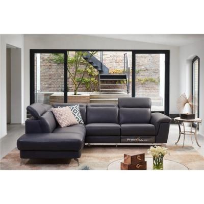 China Italian Sofas L Shape Living Room Removable Cover Modern Style Recliner Leather Sectional Leather Sofas for sale