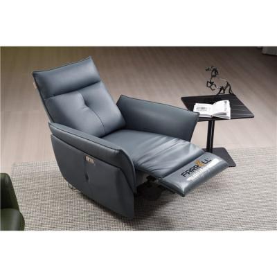 China Living Room Furniture Simple Modern Extendable Living Room Recliner Genuine Leather Sofas for sale