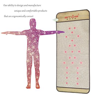 China Sale BW-501A Electric Heated Protection Infrared Rays Hot Sauna Mattress Improve Sleep Heating Mat for sale