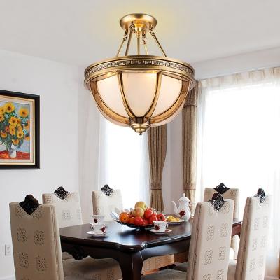 China Not Dimmable Luxury Copper Hotel Decor Dining Room Light Hallway Light Art Glass Brass Chandelier Brown for sale