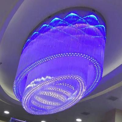 China Contemporary Custom Made Luxury Oval K9 Crystal Big Size Hotel Project Chandelier for sale