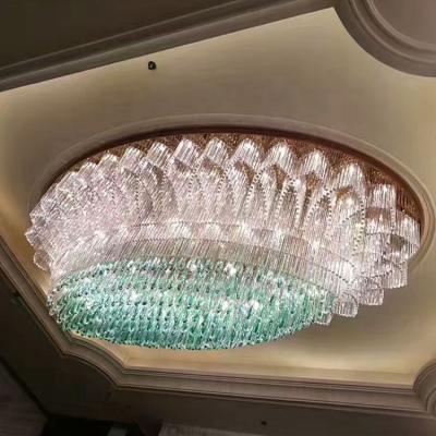 China Large Modern Customized Hotel Crystal Chandelier LED Large Chandelier K9 Modern Foyer for sale