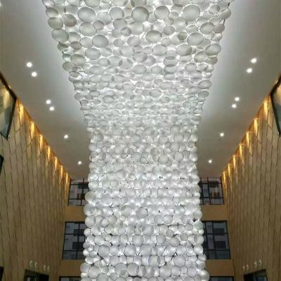 China Large Modern Super Decorative Light Stainless Steel Trim With Circular Acrylic for sale