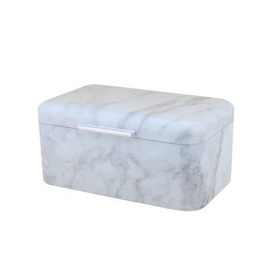 China 2019 New Design Hot Sale OEM Sustainable Marble Metal Small Bread Box for sale