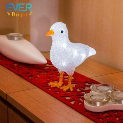 China China New Year Use Christmas Commercial Street Landscape Park Decorative Lighting Acrylic Chicken With Lights for sale