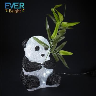 China New Arrival Commercial 3D LED Panda Pattern Light For Park Use Waterproof Acrylic Decoration for sale