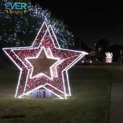 China Commercial Warm White Use 3ft LED Street Decoration Lit Christmas Pattern Stars for sale