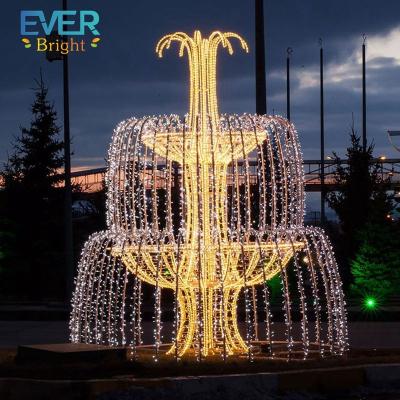 China Commercial Outdoor Use 5m Christmas Fountain Pattern Waterproof Led Lights for sale