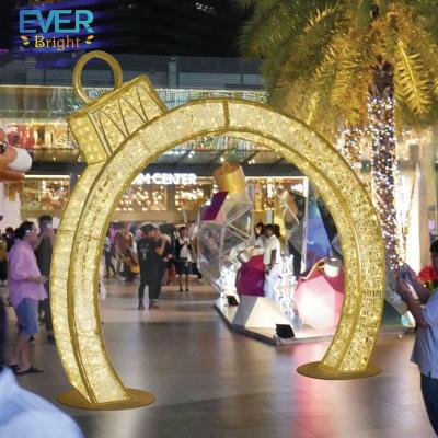 China Commercial Decorative Use Street Arch Holiday Lighted Tunnel Decoration For Christmas for sale