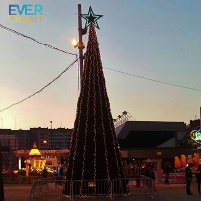 China High Quality Giant Christmas Tree Decoration 12m Frame Holiday Decoration Metal Artificial Christmas Tree for sale