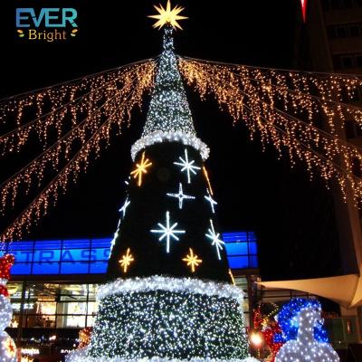 China Wholesale 30ft 40ft Holiday Decoration Giant 50ft Artificial Christmas Tree With Snowflake for sale