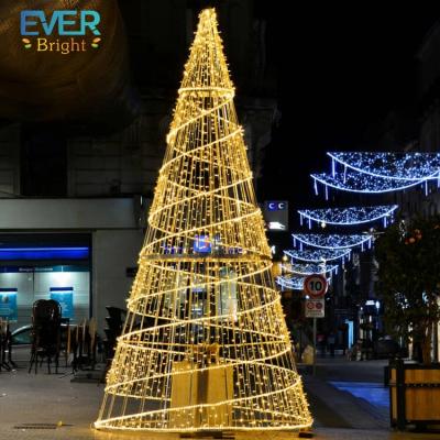 China Commercial Use Wholesale High Quality PVC Artificial Spiral Christmas Tree For Sale for sale