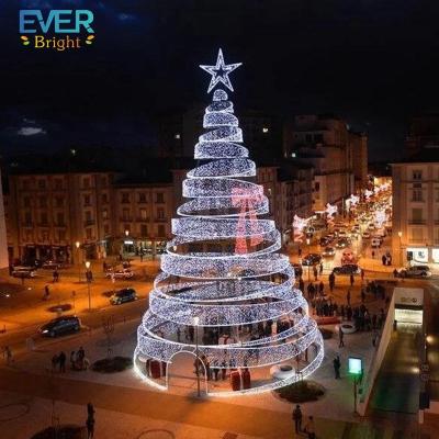 China Commercial Use Led Giant Pattern 3d Light Outdoor Decoration Lighted Christmas Cone Tree for sale