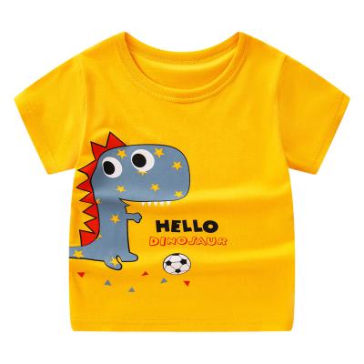 China 2022 New Children's Clothing Anti-shrinkage Children's Long Sleeve T-shirt Middle and Bottom Shirt Pure Cotton Big Children's Boys for sale